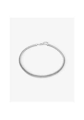 Womens Sif Jakobs Riva Rhodium-Plated Sterling-Silver Necklace