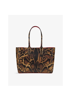 Womens Christian Louboutin Cabata Bengali Soft Small Leather Tote Bag