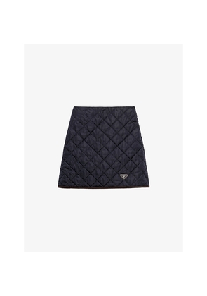 Womens Prada Lightweight Re-Nylon Mini Skirt