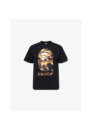 Mens A Bathing Ape 1st Camo Brand-Print Cotton-Jersey T-Shirt