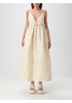 Dress GANNI Woman color Beige