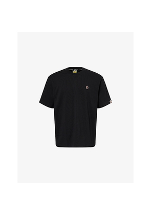 Mens A Bathing Ape One Point Brand-Embroidered Cotton-Jersey T-Shirt