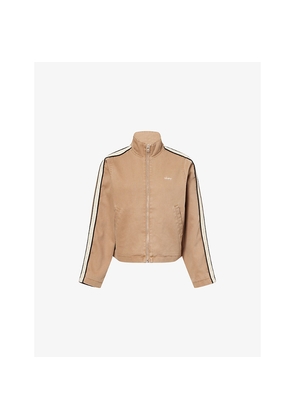 Womens Obey Astrid Striped Cotton-Canvas Jacket