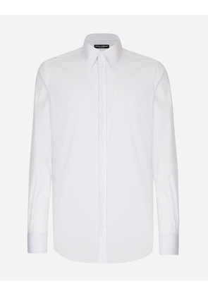 Dolce & Gabbana Stretch Cotton Martini-fit Shirt - Man Shirts Multicolor 42