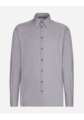 Dolce & Gabbana Cotton Martini-fit Shirt - Man Shirts White 39