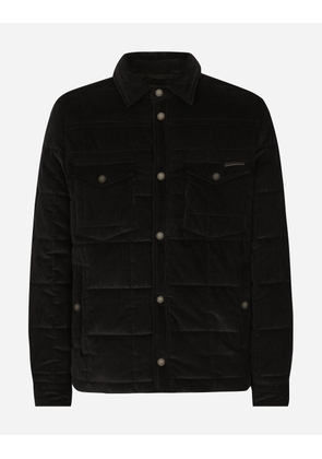Dolce & Gabbana Quilted And Padded Corduroy Jacket - Man Coats And Jackets Black 52