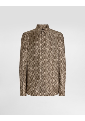 Dolce & Gabbana Printed Silk Twill Martini Shirt - Man Shirts Print 40