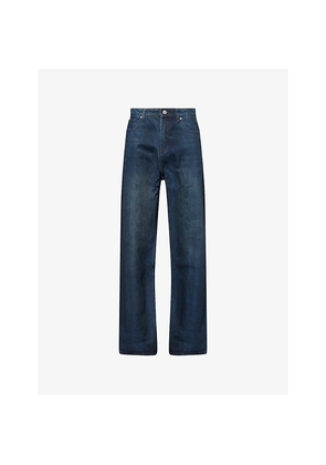 Mens Basketcase Lax Snake Straight-Leg Denim Jeans