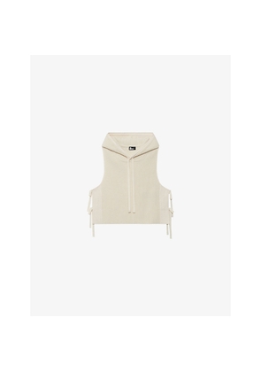 Womens The Kooples Sleeveless Hooded Wool Jumper