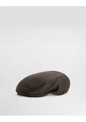 Dolce & Gabbana Wool And Llama Flat Cap - Man Hats And Gloves Brown 57