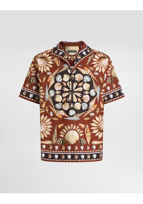 Dolce & Gabbana Printe Popeline Oversized Shirt - Man Shirts Multicolor 38