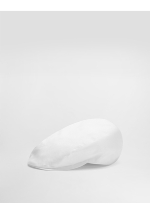 Dolce & Gabbana Cotton Gabardine Flat Cap - Man Hats And Gloves White 58
