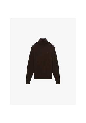 Mens The Kooples Turtle-Neck Wool Knitted Jumper