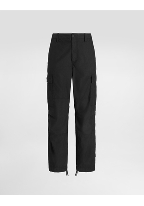 Dolce & Gabbana Cotton Cargo Pants - Man Pants And Shorts Black 46