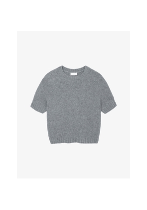 Womens The White Company Round-Neck Relaxed-Fit Wool and Alpaca-Blend Jumper