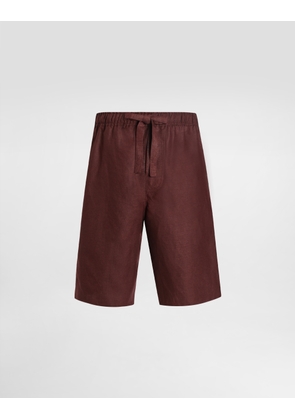 Dolce & Gabbana Linen Fabric Shorts - Man Pants And Shorts Multi-colored 52