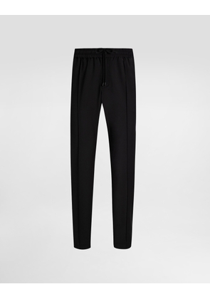 Dolce & Gabbana Wool Canvas Joggers - Man Pants And Shorts Black 52