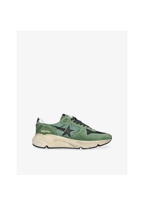 Mens Golden Goose Running Sole Suede Trainers