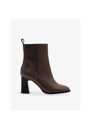 Womens Reiss Hana Heeled Leather Ankle Boots