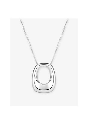 Womens Sif Jakobs Borsa Pianura Grande Sterling Silver Necklace