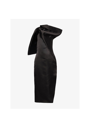 Womens Givenchy Bow Open-Back Silk Maxi Dress