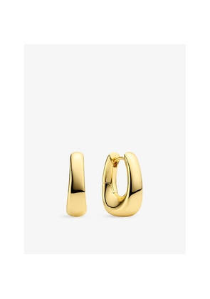 Womens Sif Jakobs Borsa Pianura Piccolo 18ct Yellow-Gold Plated Sterling Silver Hoop Earrings