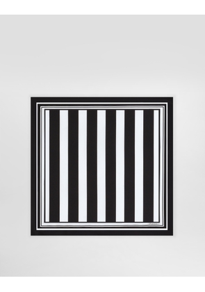 Dolce & Gabbana Striped-print Silk Twill Foulard (50 X 50) - Man Scarves And Silks Multicolor Onesize
