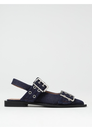 Ballet Flat GANNI Woman color Blue