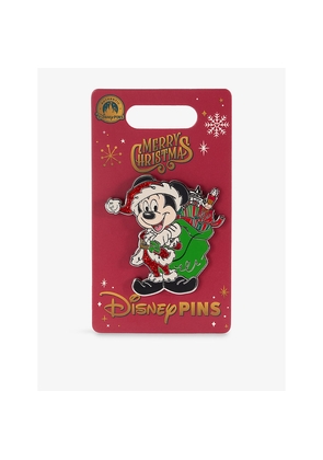The Disney Store At Selfridges Christmas Santa Mickey Metal Pin Badge