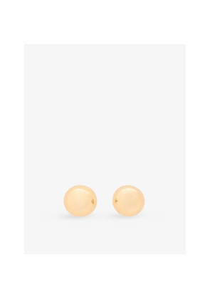 Womens Maje Sphere Brass Stud Earrings