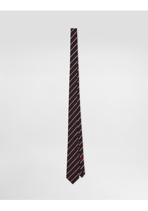 Dolce & Gabbana Micro-design Jacquard Martini Tie - Man Ties And Pocket Squares Multi-colored Onesize