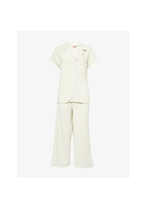 Womens Eberjey Gisele Short-Sleeve Cropped Modal-Jersey Pyjama Set