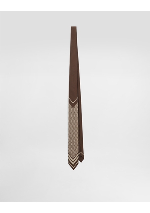 Dolce & Gabbana Micro-design And Logo Twill Print - Man Ties And Pocket Squares Multicolor Onesize