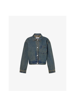Womens Obey Ines Long-Sleeve Denim Jacket