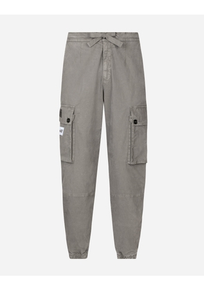 Dolce & Gabbana Cotton Cargo Pants - Man Pants And Shorts Grey 54