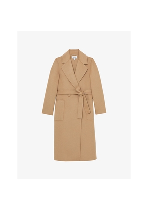 Womens Reiss Lucia Double-Breasted Wool-Blend Coat
