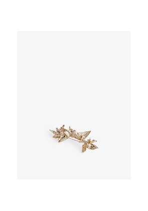 Womens Erdem Flower Brass Brooch