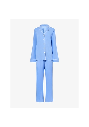 Womens Derek Rose Lara Relaxed-Fit Jersey Pyjama Set