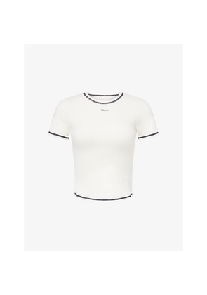 Womens We Are Tala Ltralite Contrast Stitch Active Stretch-Woven T-Shirt