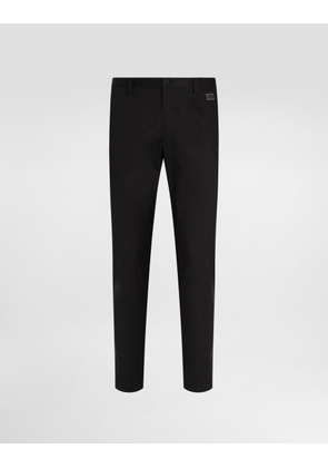 Dolce & Gabbana Tailored Cotton Pants - Man Pants And Shorts Black 48