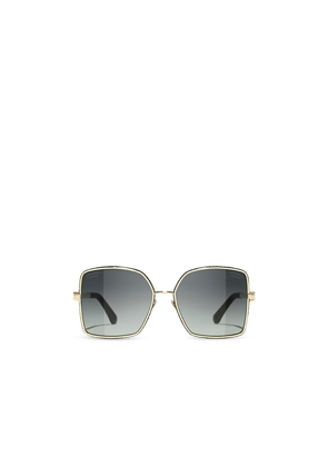 Womens Chanel Ch4288Q Polarised Square-Frame Metal Sunglasses
