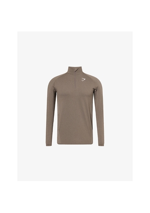 Mens Gymshark Vital Seamless 1/4 Zip Woven Top