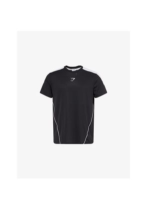 Mens Gymshark Arrival Block Relaxed-Fit Woven T-Shirt