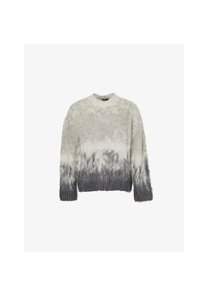 Mens Represent Ombre Brushed Knitted Jumper