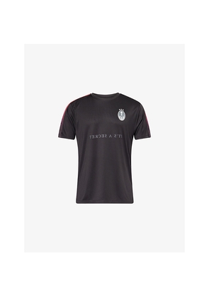 Mens Trapstar Logo-Patch Short-Sleeve Jersey Training T-Shirt