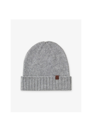 Womens Mulberry Cashmere Knitted Beanie