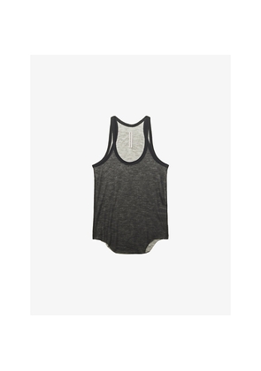 Mens Rick Owens Pony Scoop-Neck Wool Blend Tank Top