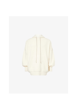 Mens Rick Owens Hun Oversized Wool Blend Hoody