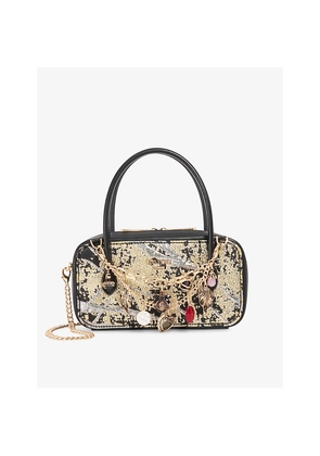 Womens Dune Song Fabric Top-Handle Bag