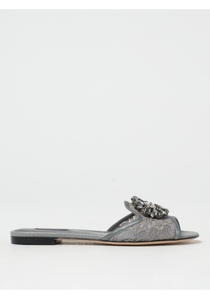 Flat Sandal DOLCE & GABBANA Woman color Grey
